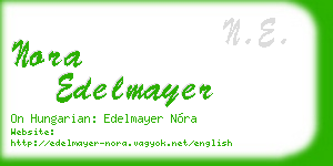 nora edelmayer business card